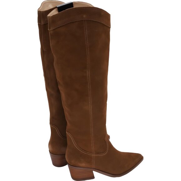 Nine West ORECE Knee-High Boots Cognac Women's US 5.5 - Picture 3 of 6